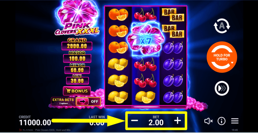 Pink Clovers Xxxl Hold And Win Bet Value