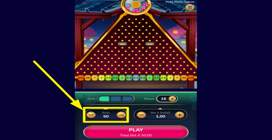 Pinky Plinko Deluxe Adjust Balls