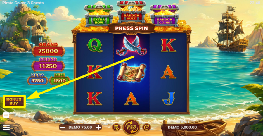 Pirate Coins 3 Chests Buy Bonus