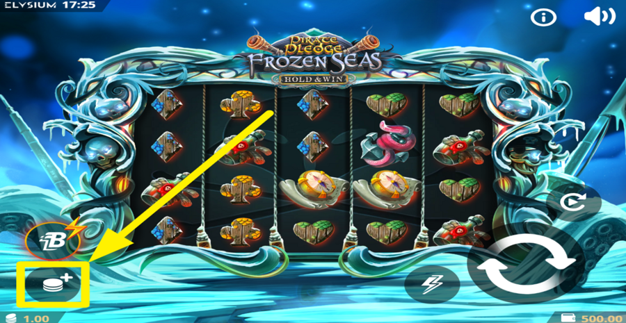 Pirate Pledge Frozen Seas Adjust Bet