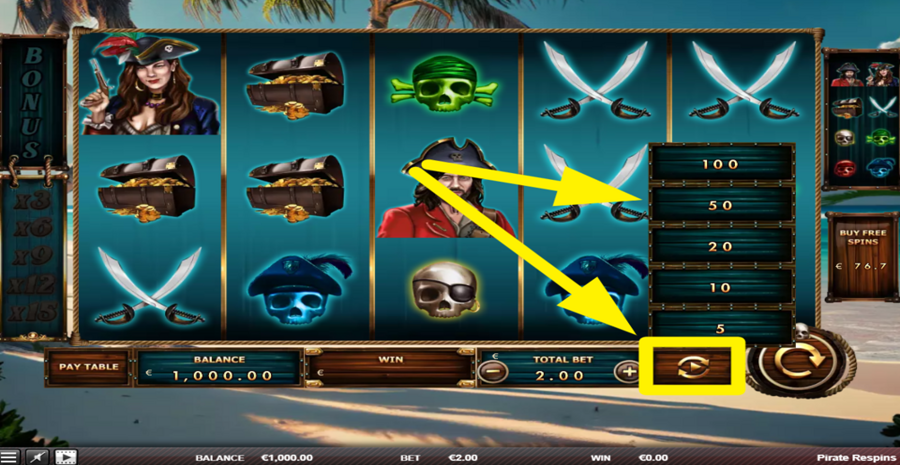 Pirate Respins Autoplay
