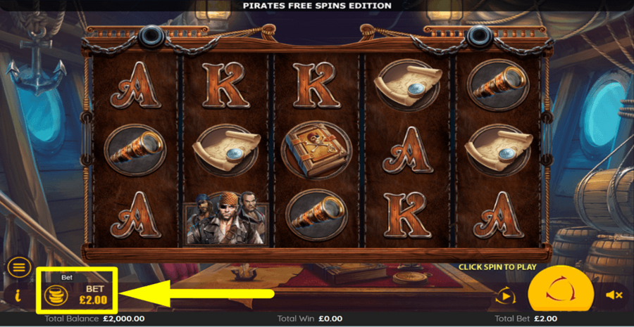 Pirates Free Spins Edition Bet Value