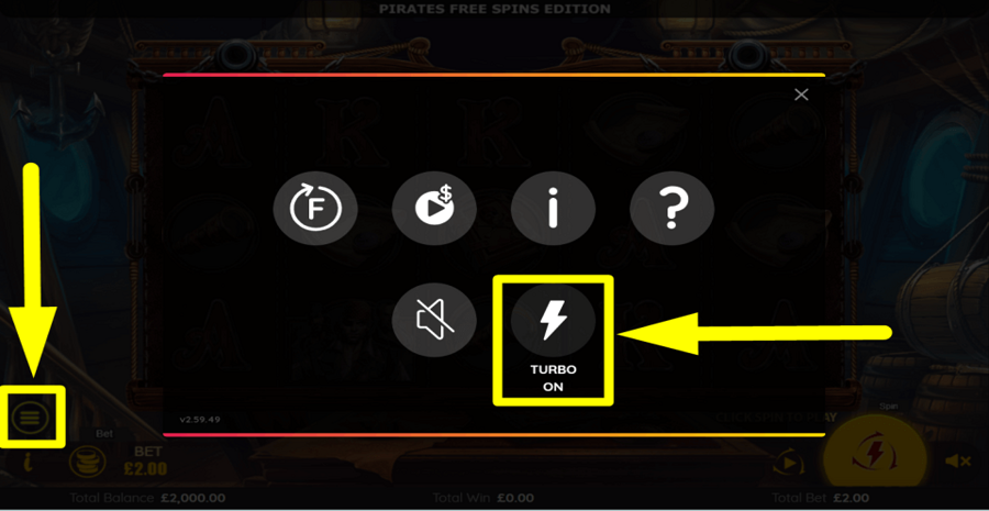 Pirates Free Spins Edition Turbo Feature