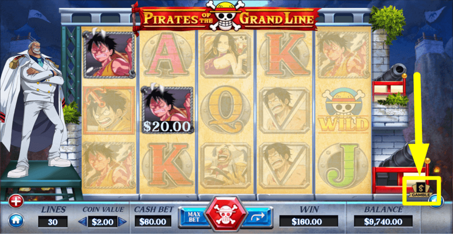 Pirates Of The Grand Line Gamble Feature
