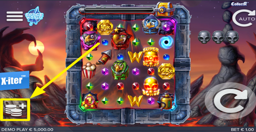 Pirots 4 Inferno Adjust Bet