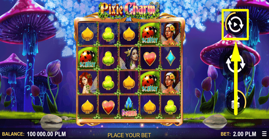 Pixie Charm Autoplay Feature