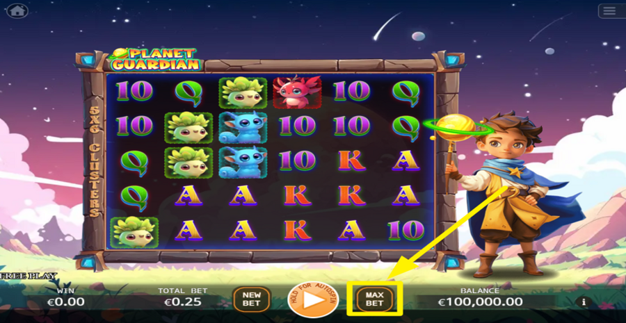 Planet Guardian Max Bet