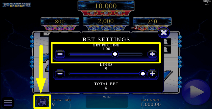 Platinum 8x8x8x Bet Value