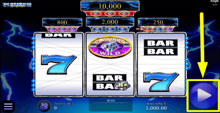 Platinum 8x8x8x Play Button