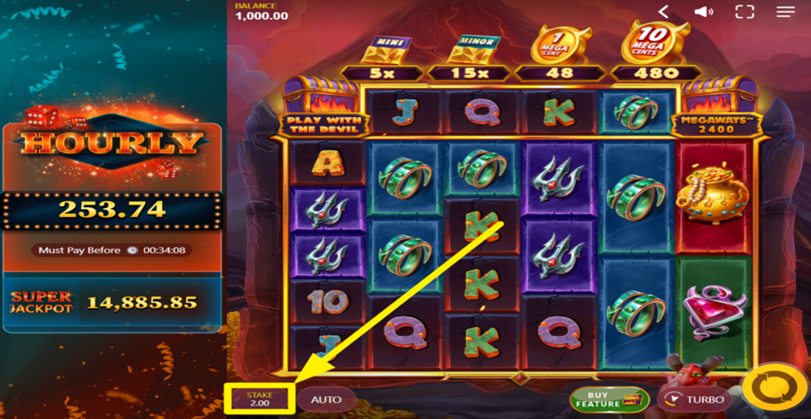 Play With The Devil Megaways Adjust Bet