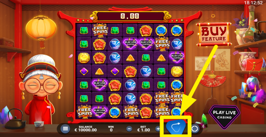 Playlive Fortune Spin Button