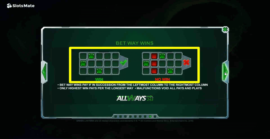 Playtech Green Lantern 2