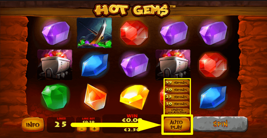 Playtech Hot Gems Autoplay Feature