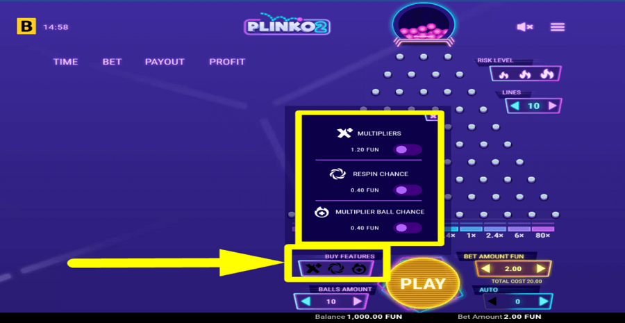 Plinko 2 Buy Feature