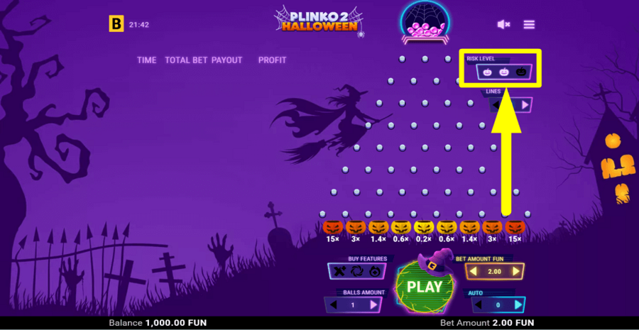 Plinko 2 Halloween Volatility Feature