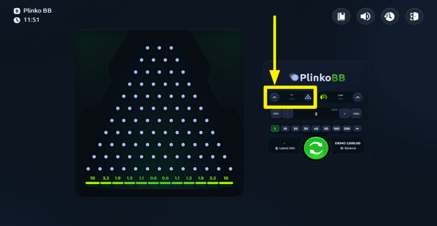Plinko Bb Set Rows