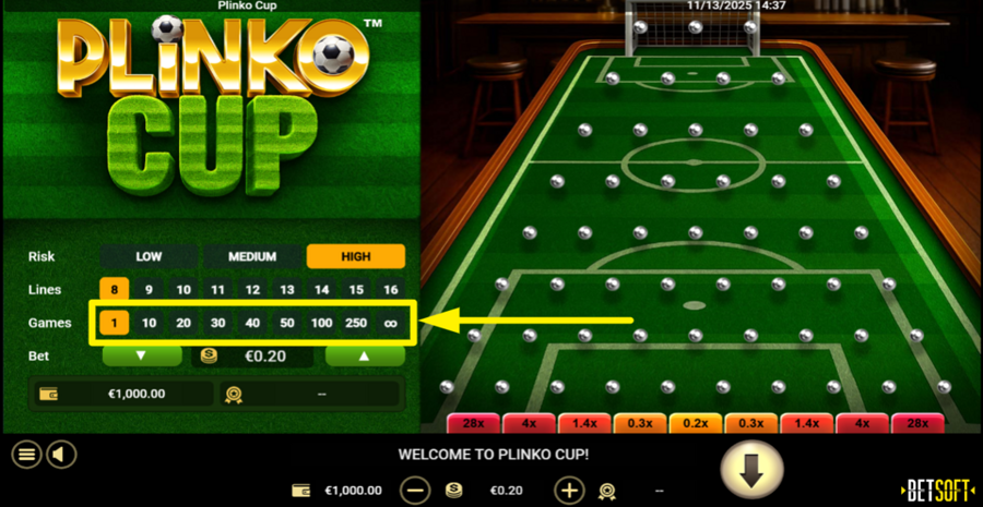 Plinko Cup Autoplay