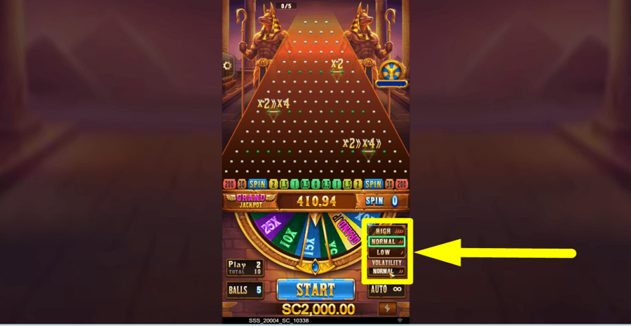 Plinko Empire Volatility Feature