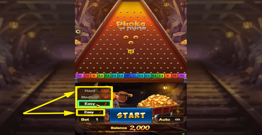 Plinko Of Mine Adjust Volatility