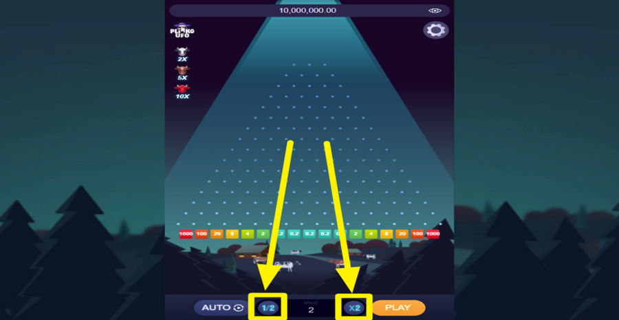 Plinko Ufo Adjust Bet