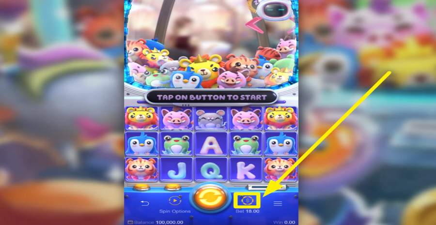Plushie Frenzy Adjust Bet