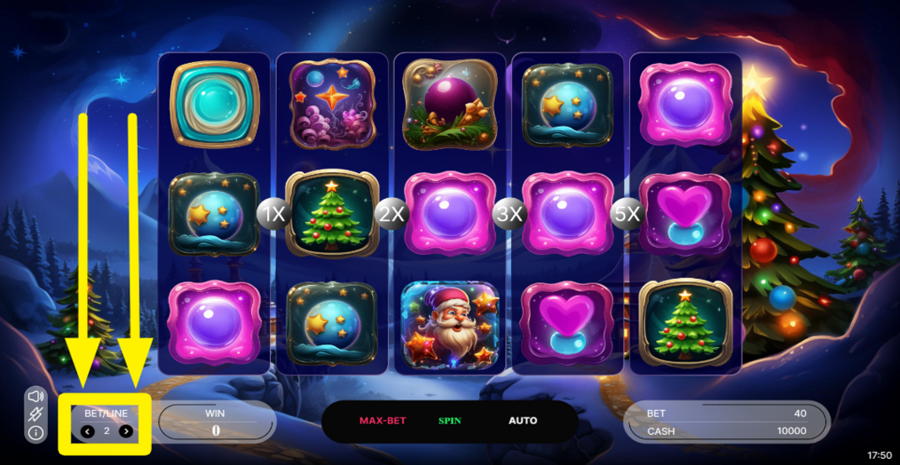 Polar Payout Paradise Adjust Bet Per Line