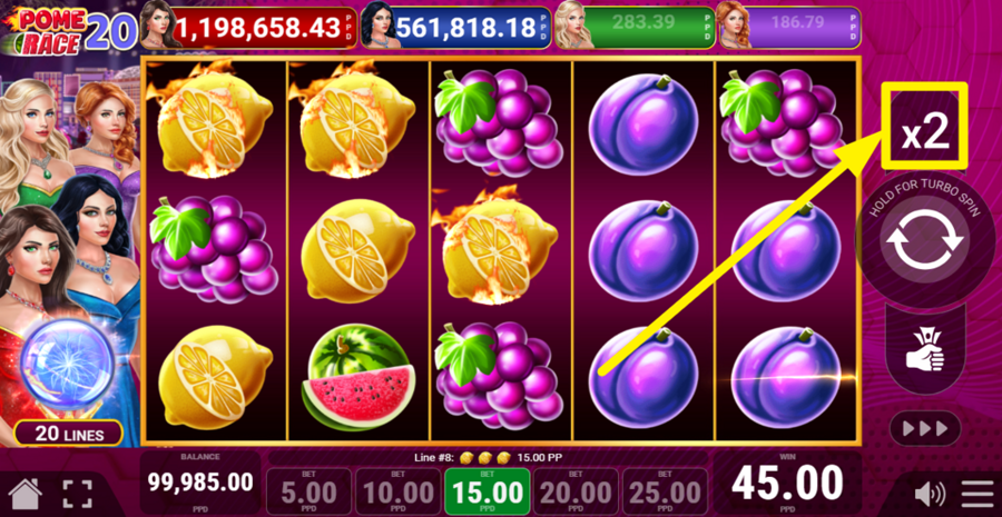 Pome Race 20 Gamble