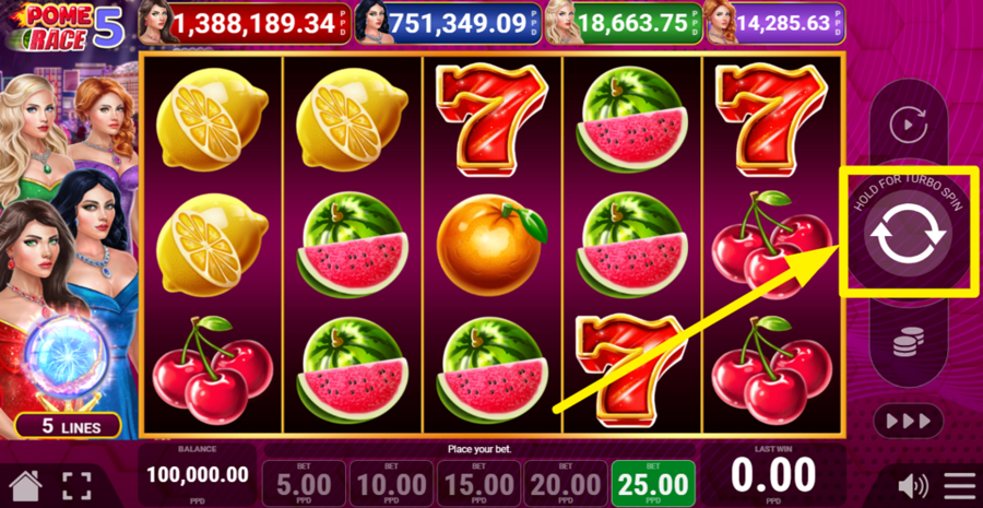 Pome Race 5 Spin
