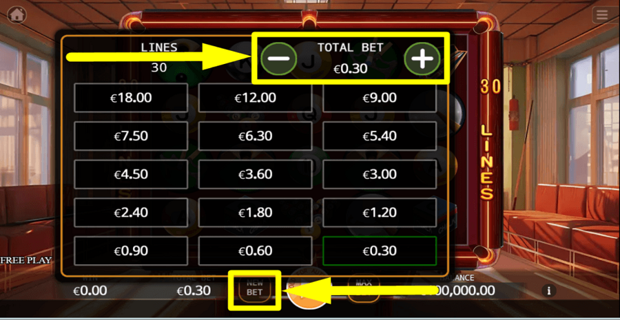 Pool Master Bet Value