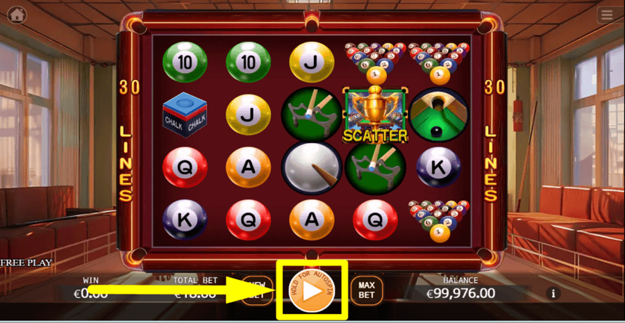 Pool Master Play Button