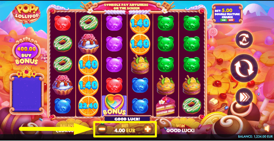 Pop Lollipop Bet Value