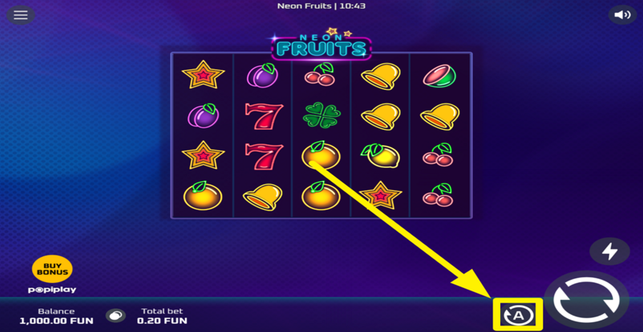 Popiplay Neon Fruits Autoplay