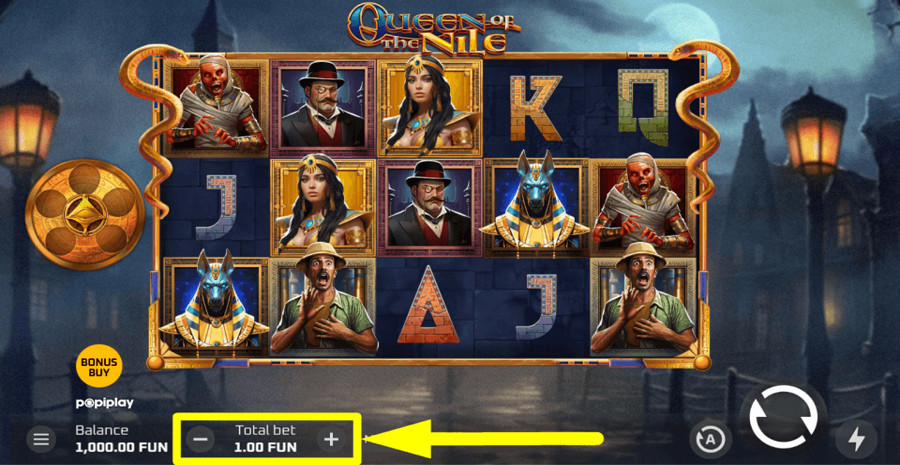 Popiplay Queen Of The Nile Bet Value