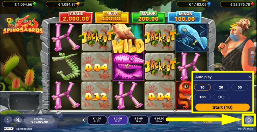 PopOk Gaming Spinosaurus Slot Review Bonuses Free Play (96 2% RTP)