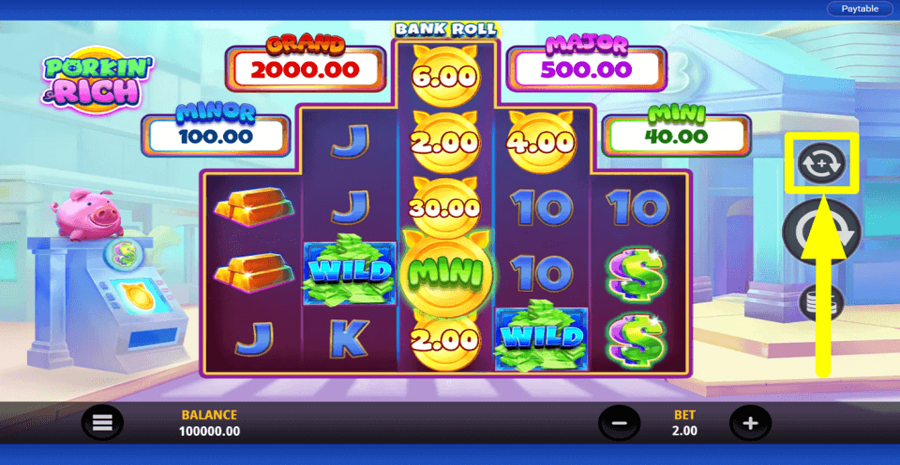 Porkin Rich Autoplay Feature