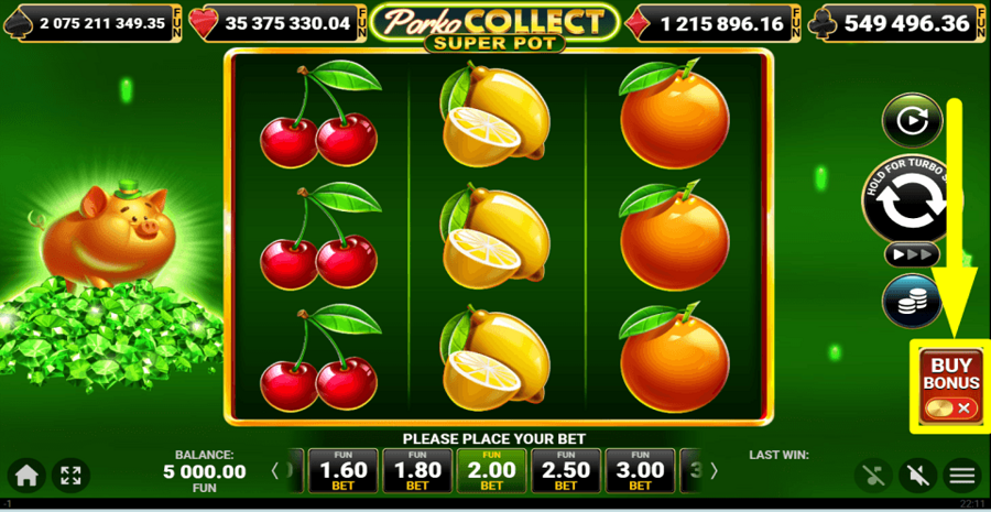 Porko Collect Super Pot Buy Feature