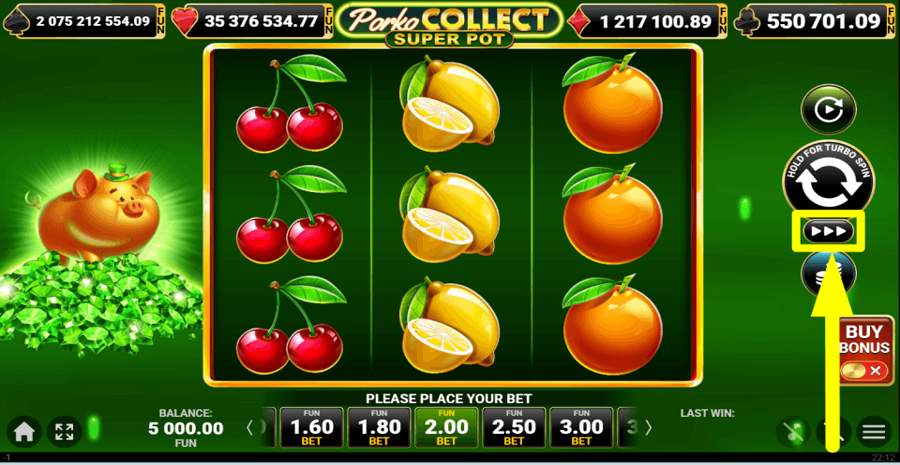Porko Collect Super Pot Turbo Feature