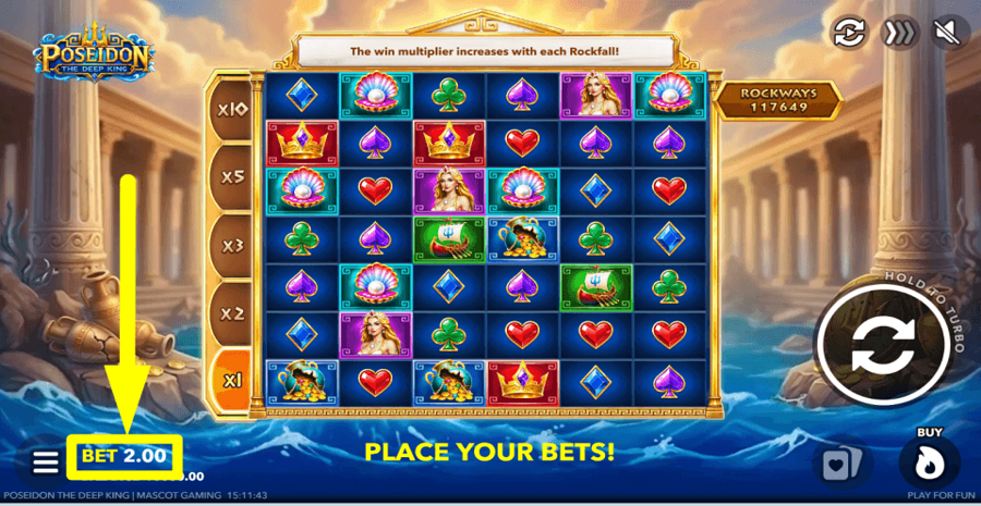 Poseidon The Deep King Bet Value