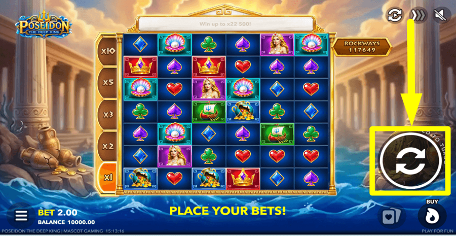 Poseidon The Deep King Spin Button