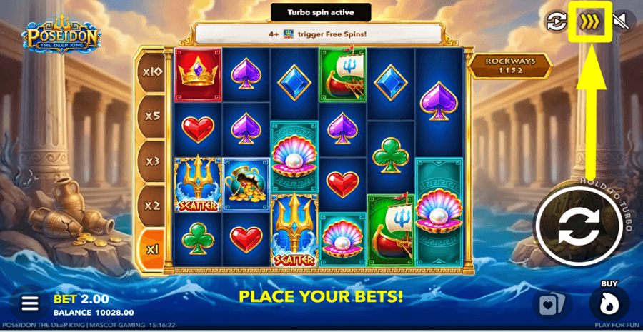 Poseidon The Deep King Turbo Feature