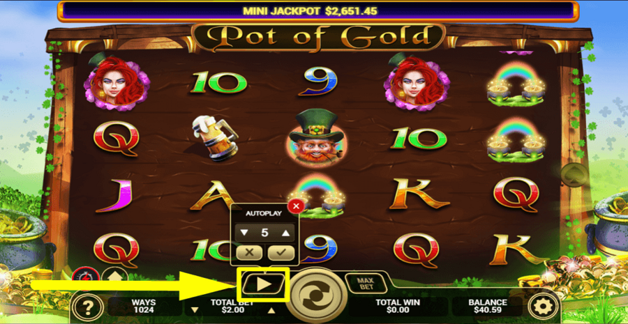 Pot Of Gold Autoplay Feature