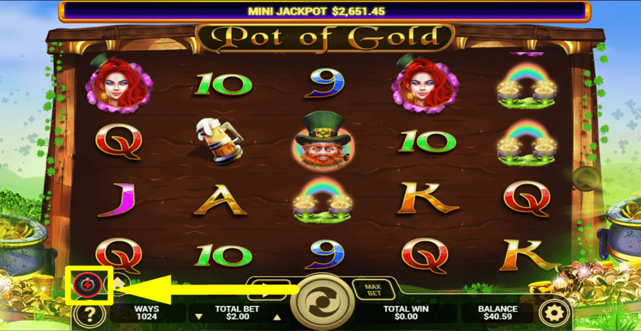 Pot Of Gold Rapid Play Feature