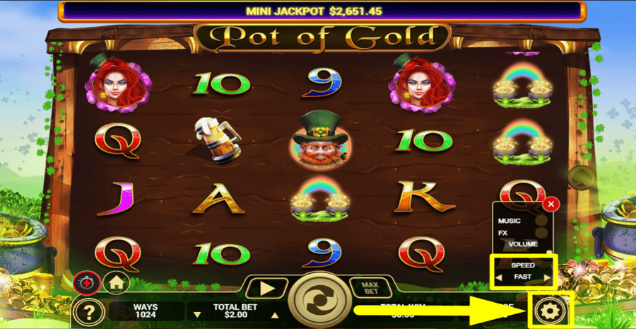 Pot Of Gold Speed Feature
