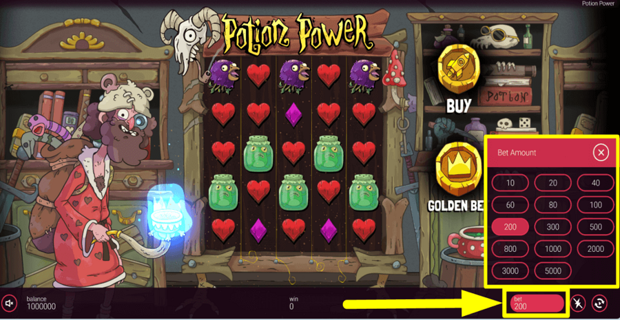 Potion Power Bet Value