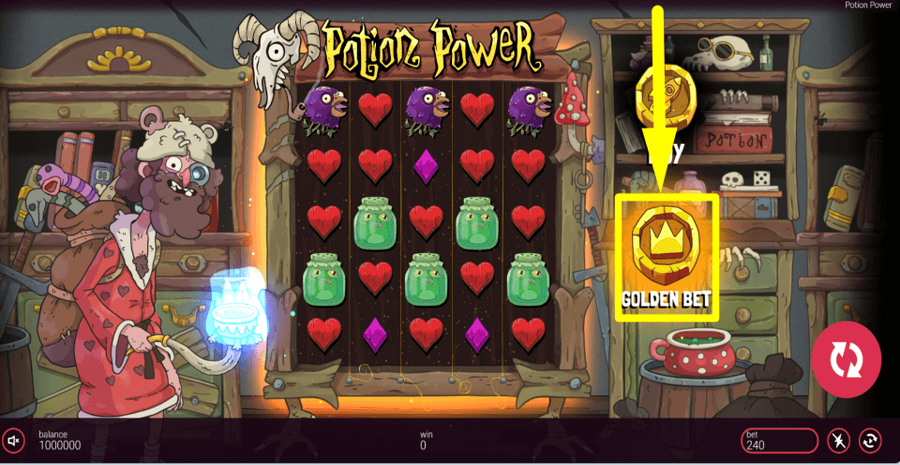 Potion Power Golden Bet Feature
