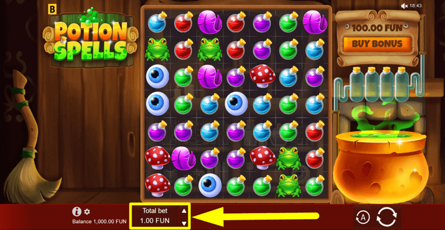 Potion Spells Bet Value