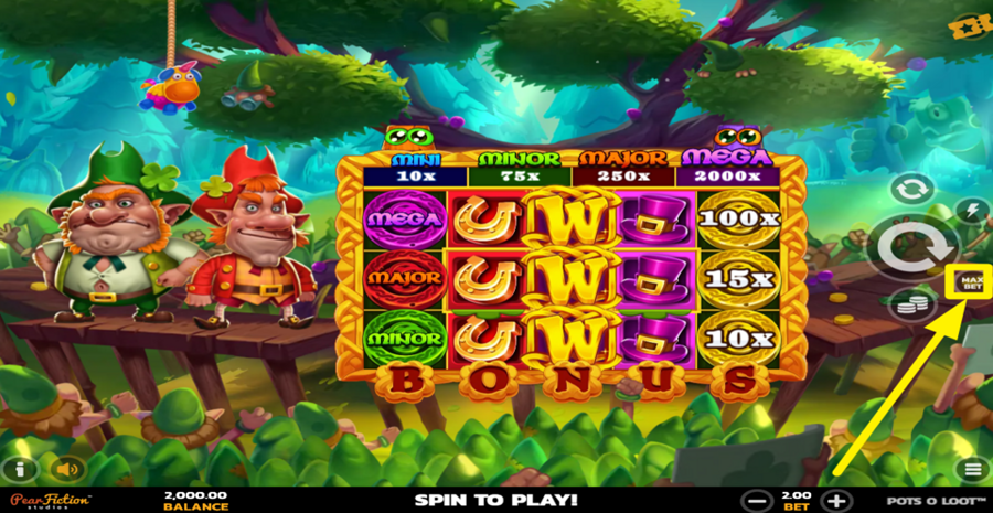 Pots O Loot Max Bet