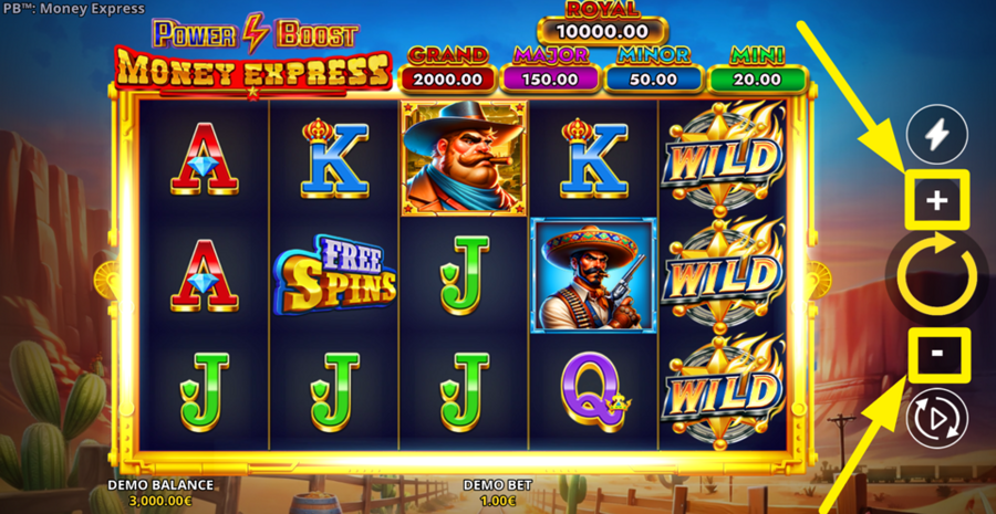 Power Boost Money Express Adjust Bet