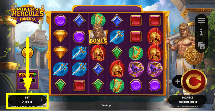 Power Of Hercules Bonanza Bet Value