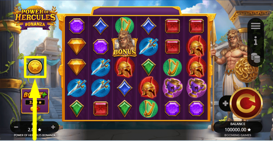 Power Of Hercules Bonanza Buy Feature